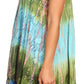 Sakkas Artemi Women's Casual Short Tie-dye Sleeveless Loose Tank Dress Cover-up