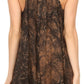 Sakkas Artemi Women's Casual Short Tie-dye Sleeveless Loose Tank Dress Cover-up
