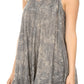Sakkas Artemi Women's Casual Short Tie-dye Sleeveless Loose Tank Dress Cover-up