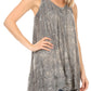 Sakkas Artemi Women's Casual Short Tie-dye Sleeveless Loose Tank Dress Cover-up