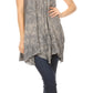 Sakkas Artemi Women's Casual Short Tie-dye Sleeveless Loose Tank Dress Cover-up
