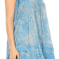 Sakkas Artemi Women's Casual Short Tie-dye Sleeveless Loose Tank Dress Cover-up