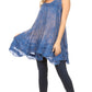 Sakkas Artemi Women's Casual Short Tie-dye Sleeveless Loose Tank Dress Cover-up