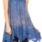 Sakkas Artemi Women's Casual Short Tie-dye Sleeveless Loose Tank Dress Cover-up