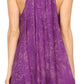 Sakkas Artemi Women's Casual Short Tie-dye Sleeveless Loose Tank Dress Cover-up