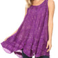Sakkas Artemi Women's Casual Short Tie-dye Sleeveless Loose Tank Dress Cover-up