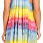 Sakkas Artemi Women's Casual Short Tie-dye Sleeveless Loose Tank Dress Cover-up