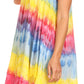 Sakkas Artemi Women's Casual Short Tie-dye Sleeveless Loose Tank Dress Cover-up
