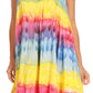 Sakkas Artemi Women's Casual Short Tie-dye Sleeveless Loose Tank Dress Cover-up