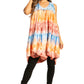 Sakkas Artemi Women's Casual Short Tie-dye Sleeveless Loose Tank Dress Cover-up