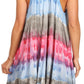 Sakkas Artemi Women's Casual Short Tie-dye Sleeveless Loose Tank Dress Cover-up