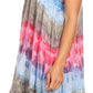 Sakkas Artemi Women's Casual Short Tie-dye Sleeveless Loose Tank Dress Cover-up