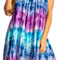 Sakkas Artemi Women's Casual Short Tie-dye Sleeveless Loose Tank Dress Cover-up