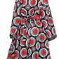 Sakkas Dolores Women's African Ankara Long Sleeve V neck Maxi Long Shirt Dress
