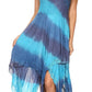 Sakkas Lecia Women's Spaghetti Strap Sleeveless Handkerchief Casual Boho Dress