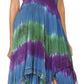 Sakkas Lecia Women's Spaghetti Strap Sleeveless Handkerchief Casual Boho Dress