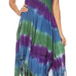 Sakkas Lecia Women's Spaghetti Strap Sleeveless Handkerchief Casual Boho Dress