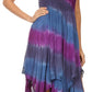 Sakkas Lecia Women's Spaghetti Strap Sleeveless Handkerchief Casual Boho Dress