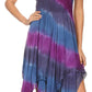 Sakkas Lecia Women's Spaghetti Strap Sleeveless Handkerchief Casual Boho Dress