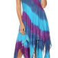 Sakkas Lecia Women's Spaghetti Strap Sleeveless Handkerchief Casual Boho Dress