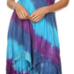 Sakkas Lecia Women's Spaghetti Strap Sleeveless Handkerchief Casual Boho Dress