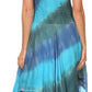 Sakkas Lecia Women's Spaghetti Strap Sleeveless Handkerchief Casual Boho Dress