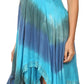 Sakkas Lecia Women's Spaghetti Strap Sleeveless Handkerchief Casual Boho Dress
