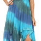 Sakkas Lecia Women's Spaghetti Strap Sleeveless Handkerchief Casual Boho Dress