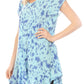 Sakkas Xoana Women's Casual Cap Sleeve V-neck Flare Loose Boho Swing Short Dress
