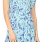 Sakkas Xoana Women's Casual Cap Sleeve V-neck Flare Loose Boho Swing Short Dress