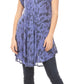 Sakkas Xoana Women's Casual Cap Sleeve V-neck Flare Loose Boho Swing Short Dress