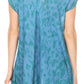 Sakkas Xoana Women's Casual Cap Sleeve V-neck Flare Loose Boho Swing Short Dress