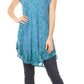 Sakkas Xoana Women's Casual Cap Sleeve V-neck Flare Loose Boho Swing Short Dress