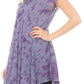 Sakkas Xoana Women's Casual Cap Sleeve V-neck Flare Loose Boho Swing Short Dress