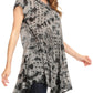 Sakkas Gilda Women's Summer Casual Short/ Long Sleeve Swing Dress Tunic Cover-up