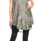 Sakkas Gilda Women's Summer Casual Short/ Long Sleeve Swing Dress Tunic Cover-up