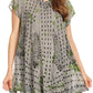Sakkas Gilda Women's Summer Casual Short/ Long Sleeve Swing Dress Tunic Cover-up