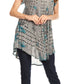 Sakkas Gilda Women's Summer Casual Short/ Long Sleeve Swing Dress Tunic Cover-up