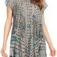 Sakkas Gilda Women's Summer Casual Short/ Long Sleeve Swing Dress Tunic Cover-up