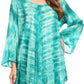 Sakkas Gilda Women's Summer Casual Short/ Long Sleeve Swing Dress Tunic Cover-up