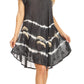 Sakkas Gilda Women's Summer Casual Short/ Long Sleeve Swing Dress Tunic Cover-up