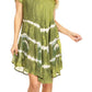 Sakkas Gilda Women's Summer Casual Short/ Long Sleeve Swing Dress Tunic Cover-up
