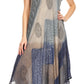 Sakkas Jonna Women's Short Sleeve Maxi Tie Dye Batik Long Casual Dress