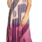 Sakkas Jonna Women's Short Sleeve Maxi Tie Dye Batik Long Casual Dress