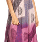 Sakkas Jonna Women's Short Sleeve Maxi Tie Dye Batik Long Casual Dress