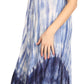 Sakkas Jonna Women's Short Sleeve Maxi Tie Dye Batik Long Casual Dress