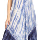 Sakkas Jonna Women's Short Sleeve Maxi Tie Dye Batik Long Casual Dress