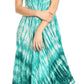 Sakkas Jonna Women's Short Sleeve Maxi Tie Dye Batik Long Casual Dress
