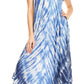 Sakkas Jonna Women's Short Sleeve Maxi Tie Dye Batik Long Casual Dress