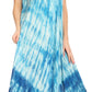 Sakkas Jonna Women's Short Sleeve Maxi Tie Dye Batik Long Casual Dress